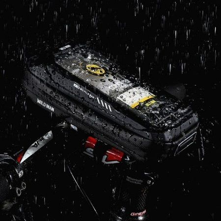 WILDMAN sakwa rowerowa na kierownicę na zamek 0,5L (4" - 7") X3 czarna