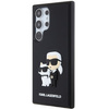 Oryginalne Etui KARL LAGERFELD hardcase 3D Rubber Karl&Choupette KLHCS24L3DRKCNK do Samsung Galaxy S24 Ultra czarny