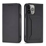 Magnet Card Case for iPhone 13 Pro Max Pouch Card Wallet Card Holder Black