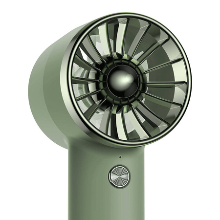 Baseus mini wentylator wiatrak powerbank z wbudowanym kablem Lightning 4000mAh zielony (ACFX010006)