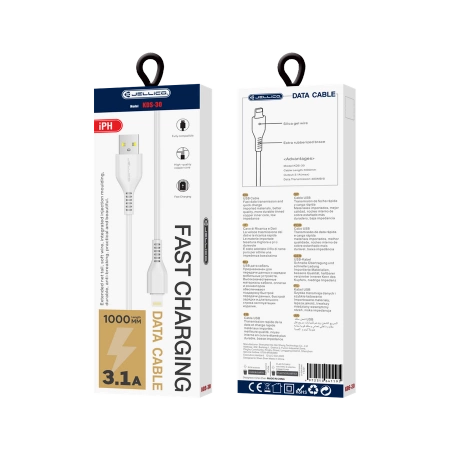 JELLICO cable KDS-30 Lightning 3.1A 1M White