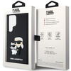 Oryginalne Etui KARL LAGERFELD hardcase 3D Rubber Karl&Choupette KLHCS24L3DRKCNK do Samsung Galaxy S24 Ultra czarny