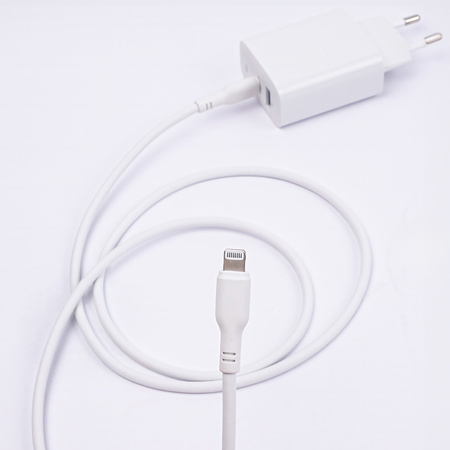Maxlife kabel MFi MXUC-10 USB-C - Lightning 1,0 m 27W biały