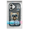 Nimmy etui iPhone 16 6.1" czarny/black Cool&Cute 2.0 Dog