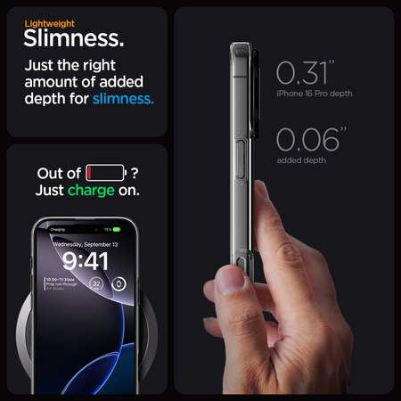 Etui Spigen Liquid Crystal MagSafe na iPhone 16 Pro Max - przezroczyste