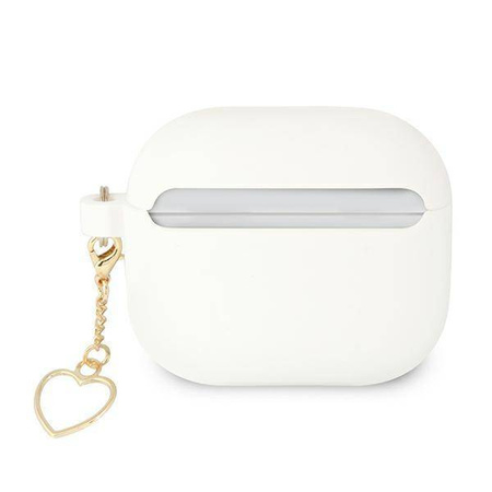 Guess GUA3LSCHSH AirPods 3 cover biały/white Silicone Charm Collection