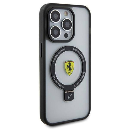 Ferrari FEHMP15LUSCAH iPhone 15 Pro 6.1" transparent hardcase Ring Stand 2023 Collection MagSafe