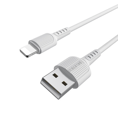 Borofone Kabel BX16 Easy - USB na Lightning - 2A 1 metr biały