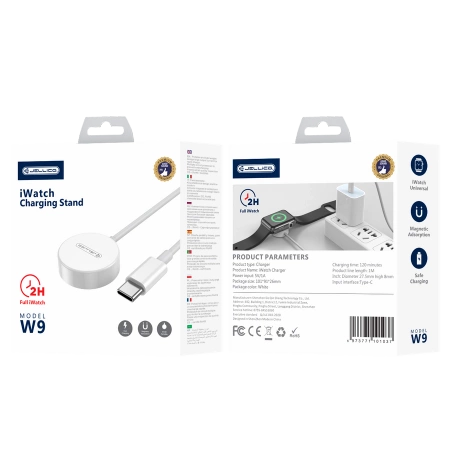 JELLICO kabel W9 USB-C - Apple Watch 3W 1M Biały