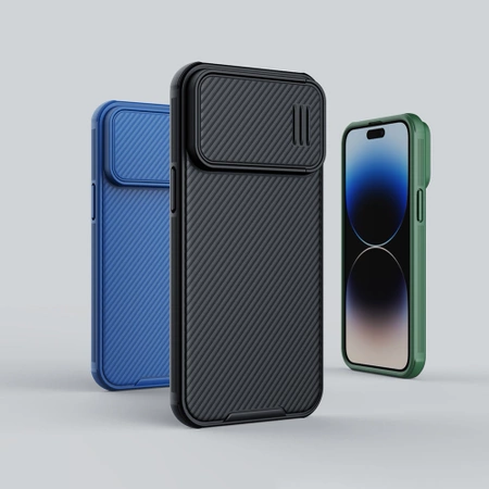 Nillkin CamShield S Hülle iPhone 14 Pro Max Gepanzerte Abdeckung Kameraschutz Blau