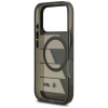 BMW M IML Metal Buttons Tricolor Lines MagSafe Case for iPhone 17 Pro Max - Gray