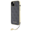 Guess 4G Charms Collection Hülle für iPhone 15 Plus – Grau