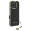 Original Case IPHONE 16 PRO Guess Hardcase 4G Charms Collection (GUHCP16LGF4GGR) black