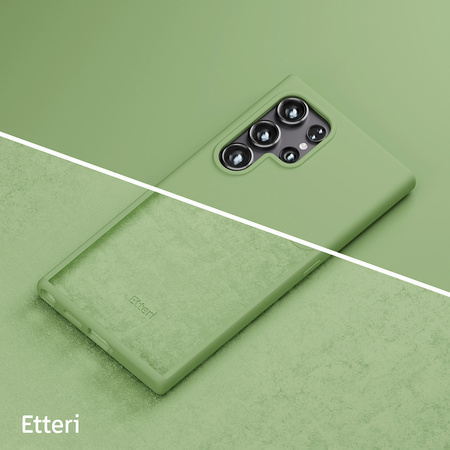 Nakładka Etteri Silicone Case do Samsung Galaxy S25 Ultra jasnozielona