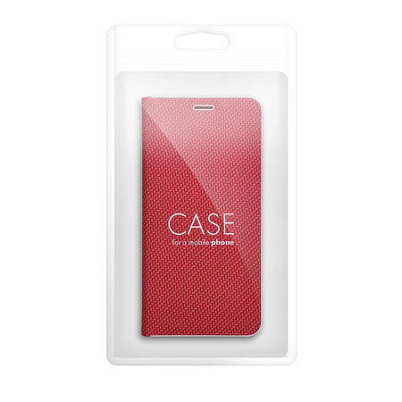 Kabura LUNA Book Carbon do XIAOMI Redmi 13C / POCO C65 czerwony