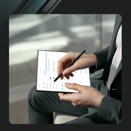 Etui Nillkin Flex Pure Fold na Samsung Galaxy Z Fold 7 z miejscem na S Pen - czarne