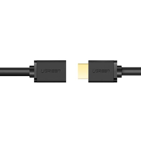Ugreen kabel przewód adapter przejściówka przedłużacz HDMI (żeński) - HDMI (męski) 4K 10,2 Gbps 340 Mhz audio ethernet 1 m czarny (HD107 10141)