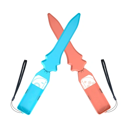 Nintendo Switch 15-in-1 Familien-Zubehörpaket 2 – Orange-Blaues Set