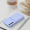 Futerał CARD CASE do SAMSUNG A14 5G / A14 4G fioletowy