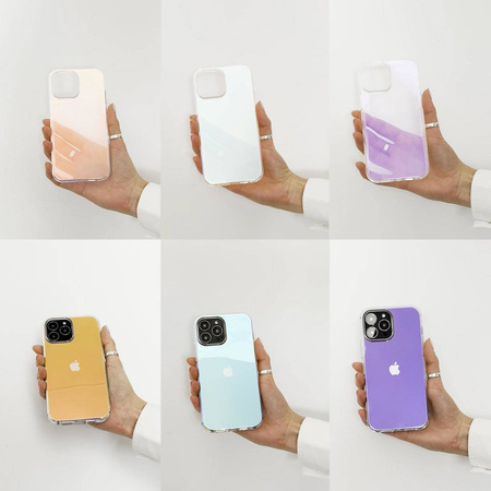 Aurora Case Hülle für iPhone 12 Pro Max Gel Neon Blue Cover