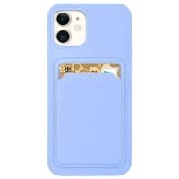 Kartenetui Silikon Wallet Wallet mit Card Slot Documents für Samsung Galaxy A42 5G Lila