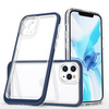 Clear 3in1 case for iPhone 11 Pro Max blue frame gel cover