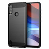 Carbon Case Flexible Schutzhülle Motorola Moto E7i Power schwarz