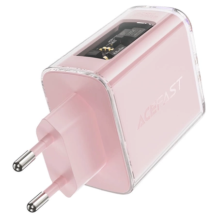 Acefast charger GaN 65W 3 ports (1xUSB, 2xUSB C) green (A45)