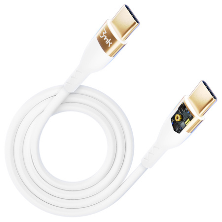 Accessories - 3mk Hyper Silicone Cable C to C 2m 100w White