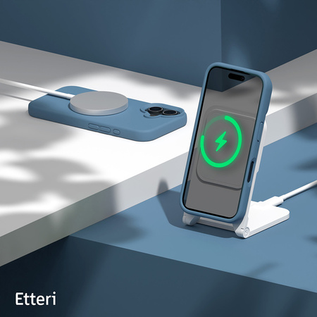 Nakładka Etteri Silicone Mag case do iPhone 17 Air jasnoniebieska