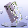 Case APPLE IPHONE 15 PRO MAX Tech-Protect MagMood MagSafe White Daisy transparent