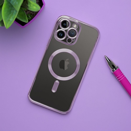 Futerał ELECTRO MAG COVER kompatybilny z MagSafe do IPHONE 17 Pro fioletowy