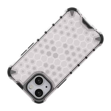Honeycomb etui pancerny pokrowiec z żelową ramką iPhone 13 mini przezroczysty