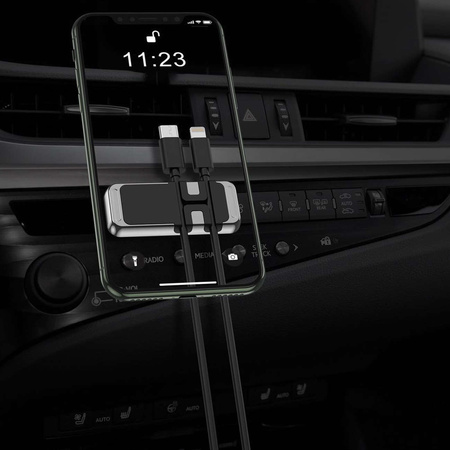 Wozinsky Magnetic Phone Holder with Cable Organizer (WMCDO-B1)
