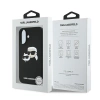 Karl Lagerfeld Silikon Case Nauble Heads Print MagSafe für iPhone 16 Plus - Schwarz