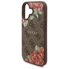 Original Case IPHONE 16 Guess Hardcase 4G Flowers Print MagSafe (GUHMP16SP4ROPEMCW) brown