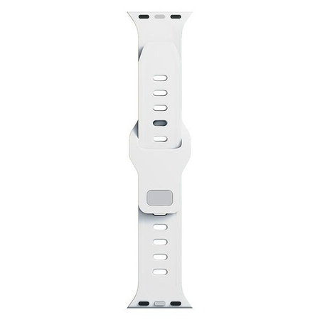 3MK Silicone Watch Strap biały/white dla Apple Watch 38/40/41mm
