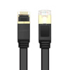 Ugreen płaski kabel przewód internetowy sieciowy Ethernet patchcord RJ45 Cat 7 STP LAN 10 Gbps 3 m czarny (NW106 11262)