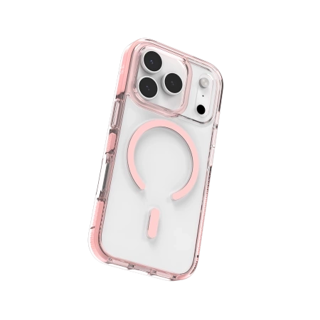 Etui ZAGG Santa Cruz Snap MagSafe na iPhone 17 Pro - różowe