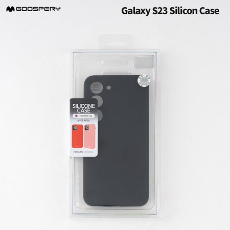 Mercury Silicone Case Samsung S23 FE 5G BLACK / CZARNY