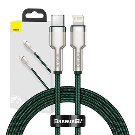 Baseus Cafule Series Metal Data Cable Type-C to iP PD 20W 1m Green