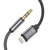 Kabel 1m Lightning - AUX mini jack 3,5mm Tech-Protect Ultraboost czarny
