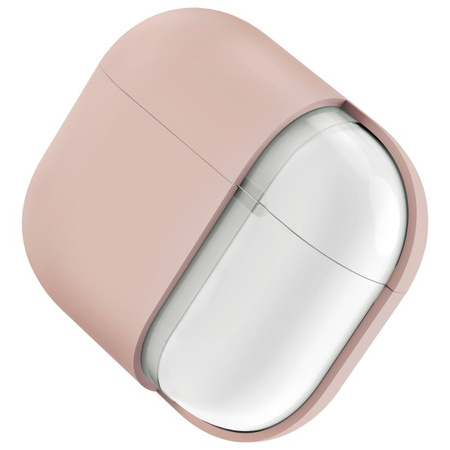 UNIQ etui Lino AirPods 4 Silicone różowy/pink blush