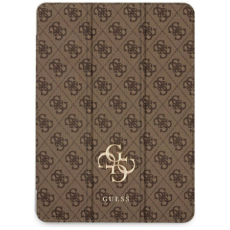 Schutzhülle für IPAD AIR 13.0 2024 Guess Magnetic 4G Big Logo (GUFC13RM24PS4SGW) braun