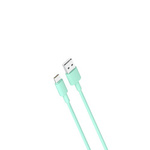 XO kabel NB156 USB - USB-C 1,0 m 2,4A zielony