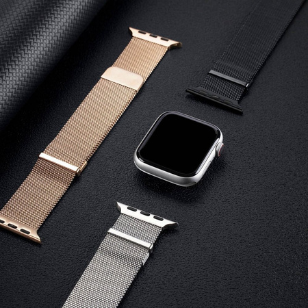 Armband für APPLE WATCH 38 / 40 / 41 MM Dux Ducis Strap Milanese schwarz