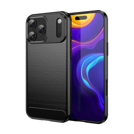 Etui Carbon Case na iPhone 17 Pro - czarne