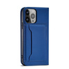 Magnet Card Case for iPhone 13 Pro Max Pouch Card Wallet Card Holder Blue