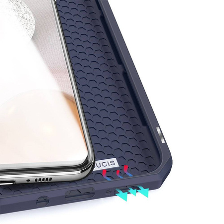 DUX DUCIS Skin X kabura etui pokrowiec z klapką Samsung Galaxy A42 5G niebieski