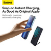 Baseus Magnetic Bracket powerbank z bezprzewodowym ładowaniem MagSafe 10000mAh 20W Overseas Edition niebieski (PPCX000203) + kabel USB Typ C Baseus Xiaobai Series 60W 0,5m